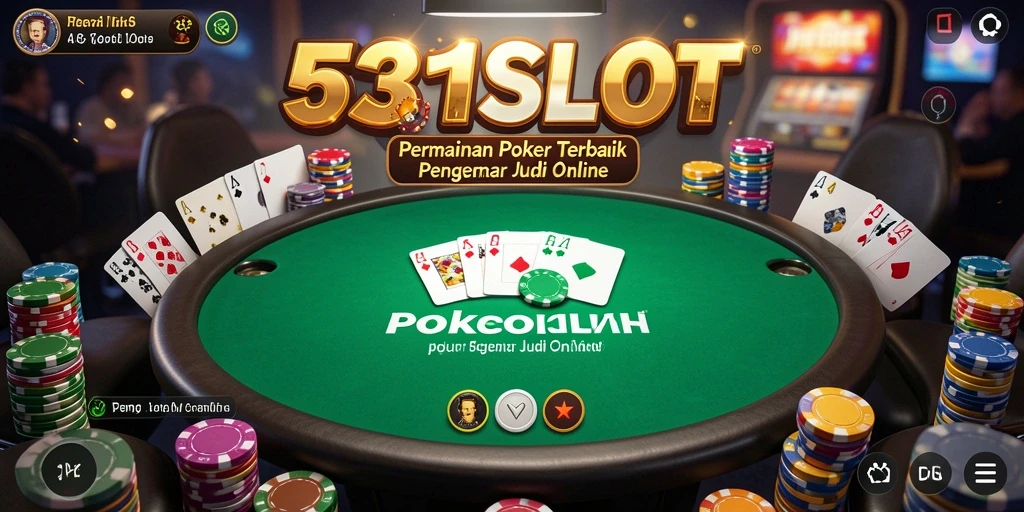 Screenshot utama 531SLOT menampilkan gameplay poker yang seru.