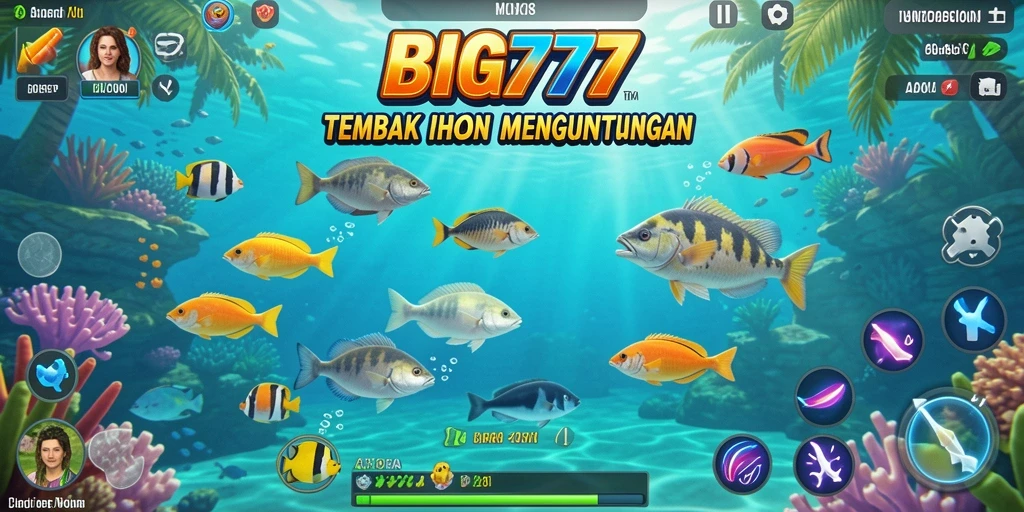 Tampilan gameplay Tembak Ikan yang seru dan menarik di BIG777.