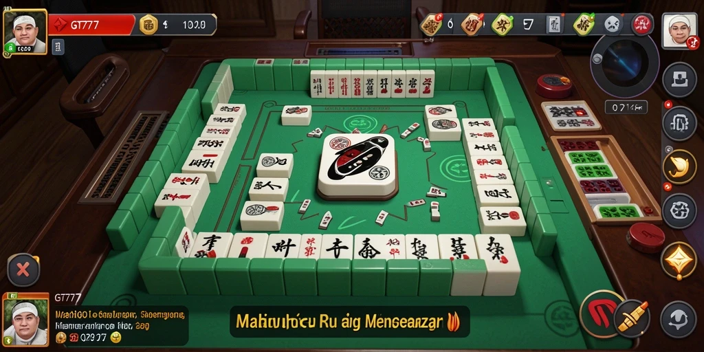 Tampilan gameplay Mahjong di GT777 yang menawan dan interaktif.