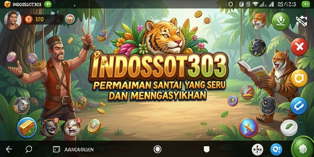 Tampilan gameplay INDOSLOT303 yang mengasyikkan dan berwarna-warni.