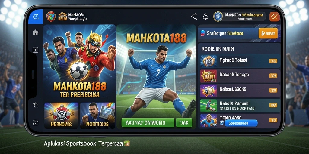 Tampilan gameplay MAHKOTA188 dengan berbagai pilihan taruhan olahraga.