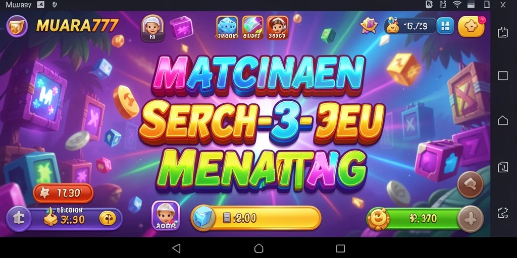 Gameplay seru MUARA777 dalam mencocokkan permata.