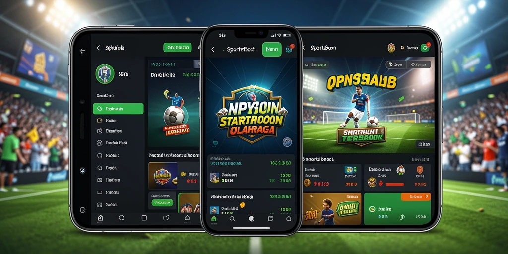 Tampilan gameplay utama N06 saat bertaruh pada olahraga.