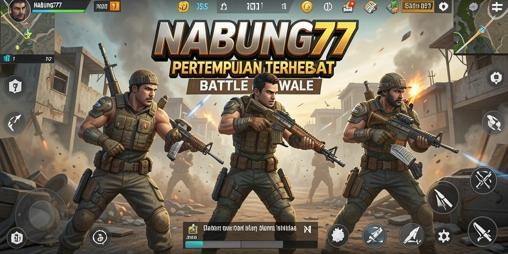 Tampilan menarik dari gameplay seru di NABUNG77 Battle Royale.