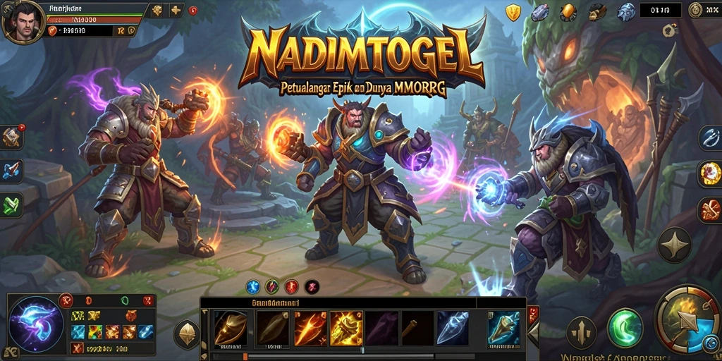 Tampilan gameplay menakjubkan di NADIMTOGEL MMORPG.