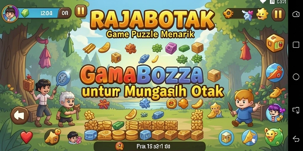 Screenshot RAJABOTAK menampilkan gameplay Puzzle yang menarik dan menantang.