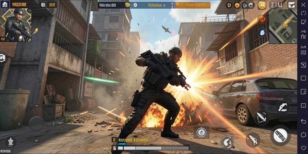 Tampilan aksi seru dari gameplay RDI88 yang mendebarkan.