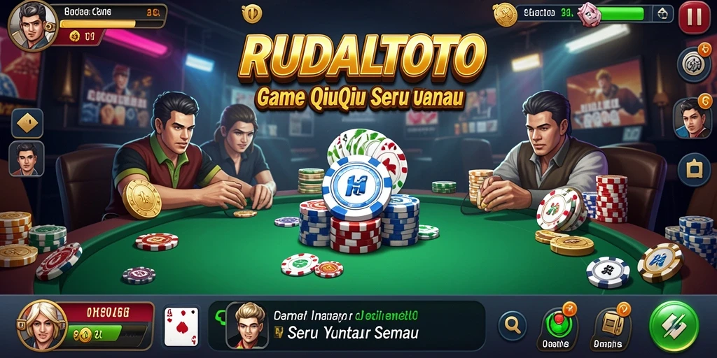 Tampilan gameplay penuh aksi dan strategis di RUDALTOTO.