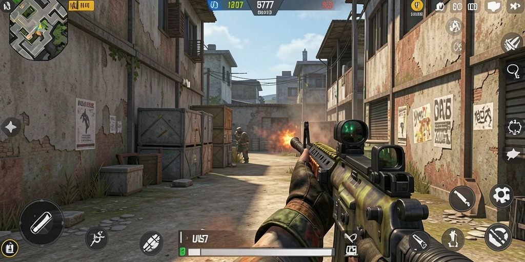 Gameplay seru dalam aksi tembak-menembak di UUS777.