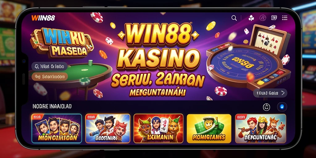 Tampilan gameplay menarik dari aplikasi Kasino WIN88.